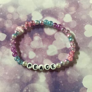 Taylor Swift-Inspired Friendship Bracelet PEACE