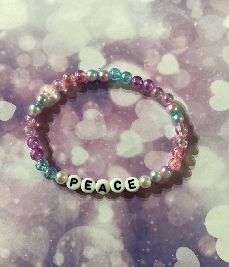 Taylor Swift-Inspired Friendship Bracelet PEACE