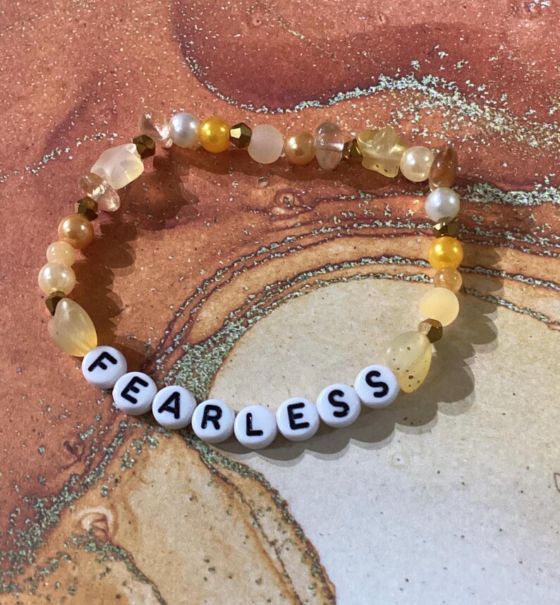 Taylor Swift-Inspired Friendship Bracelet FEARLESS