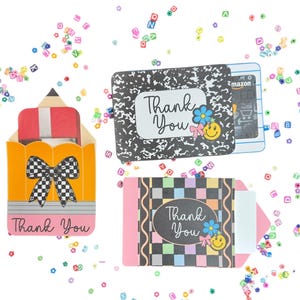 Teacher Appreciation Gift Card Holder
