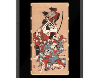 日本のオリジナル浮世絵、歌川豊国、歌舞伎俳優、江戸時代 - Etsy 日本