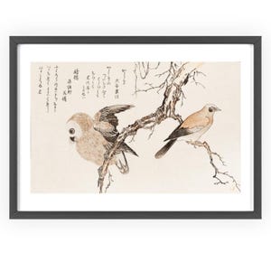 Vintage Art Print Utamaro Kitagawa Kashidori Fukuro Matte Horizontal Poster Japanese Art Wall Decor Home Office Decoration Great Wave