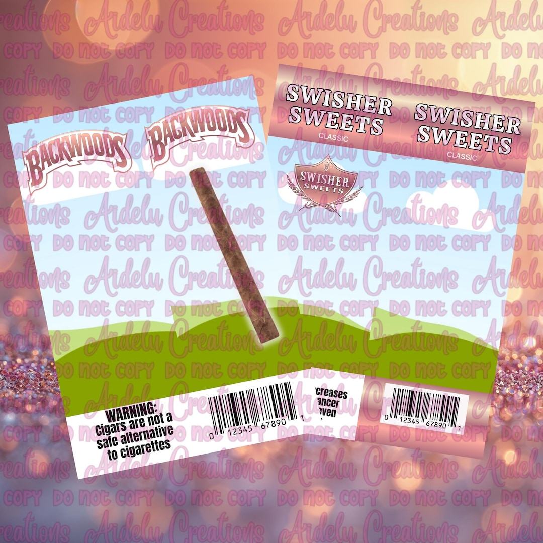 Rose Gold Wrapper Template: Backwoods & Swisher Style - Canva (digital ...