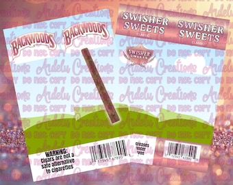 Rose Gold Wrapper Template: Backwoods & Swisher Style - Canva (Digital Download)