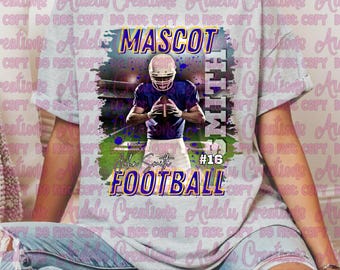 Football & Cheerleading Mascot Templates: Game Day Shirt Designs (Canva Editable, Digital Download)
