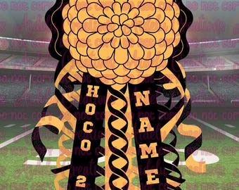 Editable Homecoming Mum Shirt Design Canva Template (Digital Download)