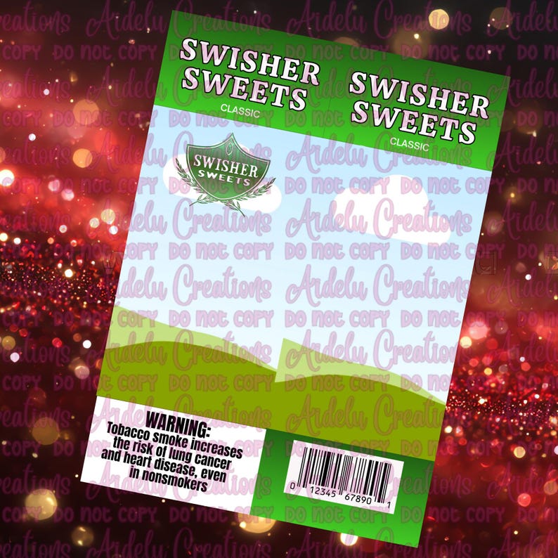 Editable Christmas Cigarillo Wrapper Templates/ Printable Holiday Cigar ...