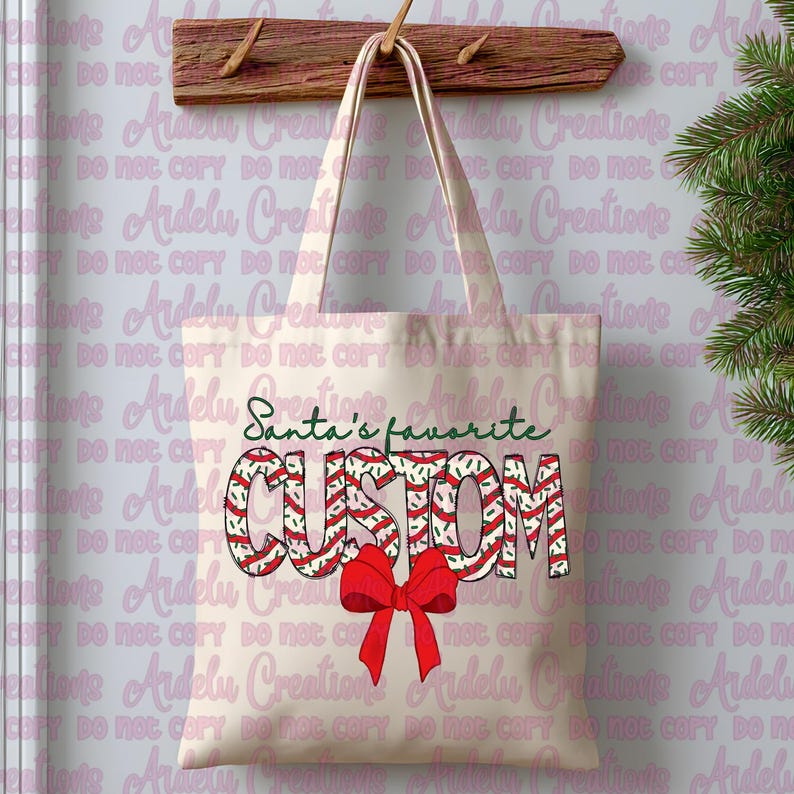 Santa's Favorite Custom PNG/ Personalized Holiday Name Design/ Digital ...