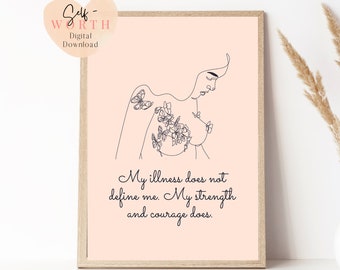 cancer gifts for women| Breast cancer gifts| cancer awareness| cancer Art| Affirmation Art| Cancer survival gifts| Breast cancer month