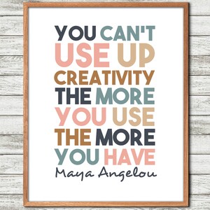 Maya Angelou Quote, Maya Angelou, Wall Art, Poem, You Can T Use Up ...