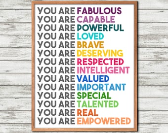 Feminist Poster, Feminist Wall Art, Feminist Art Print, Girl Power Art, Empowered Women, Prints, Girl Nursery Room, Feminist Nursery Art, Fe