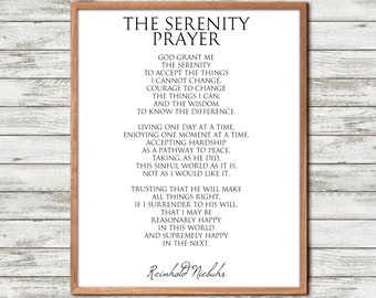 Serenity Prayer Printable - Etsy