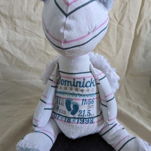Receiving Blanket Bear, Remembrance, Memory Plush