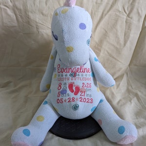 Receiving Blanket Dragon, Remembrance, Memory Plush