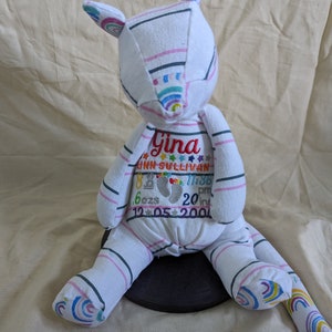Receiving Blanket Cat, Remembrance, Memory Plush