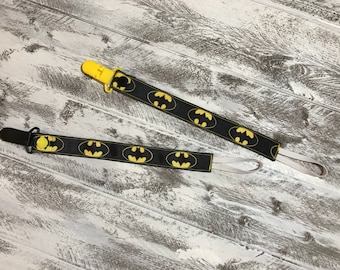 Batman Themed Pacifier Clip