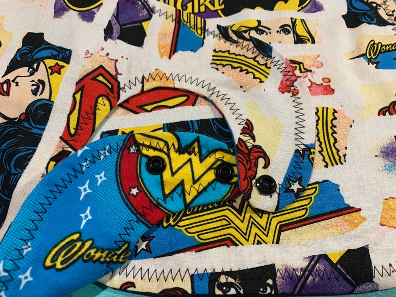 Superhero Themed Bibs Set