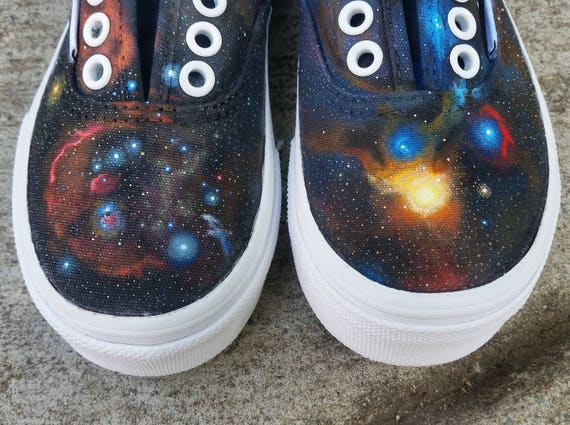 Kids Galaxy Vans Authentic | made to order | handpainted astronomical original design custom galaxy skate shoes, children's sizes Kids Galaxy Vans Authentic | made to order | handpainted astronomical original design custom galaxy skate shoes, children's sizes