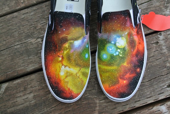 orange galaxy vans