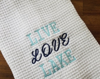 Live Love Lake Towel