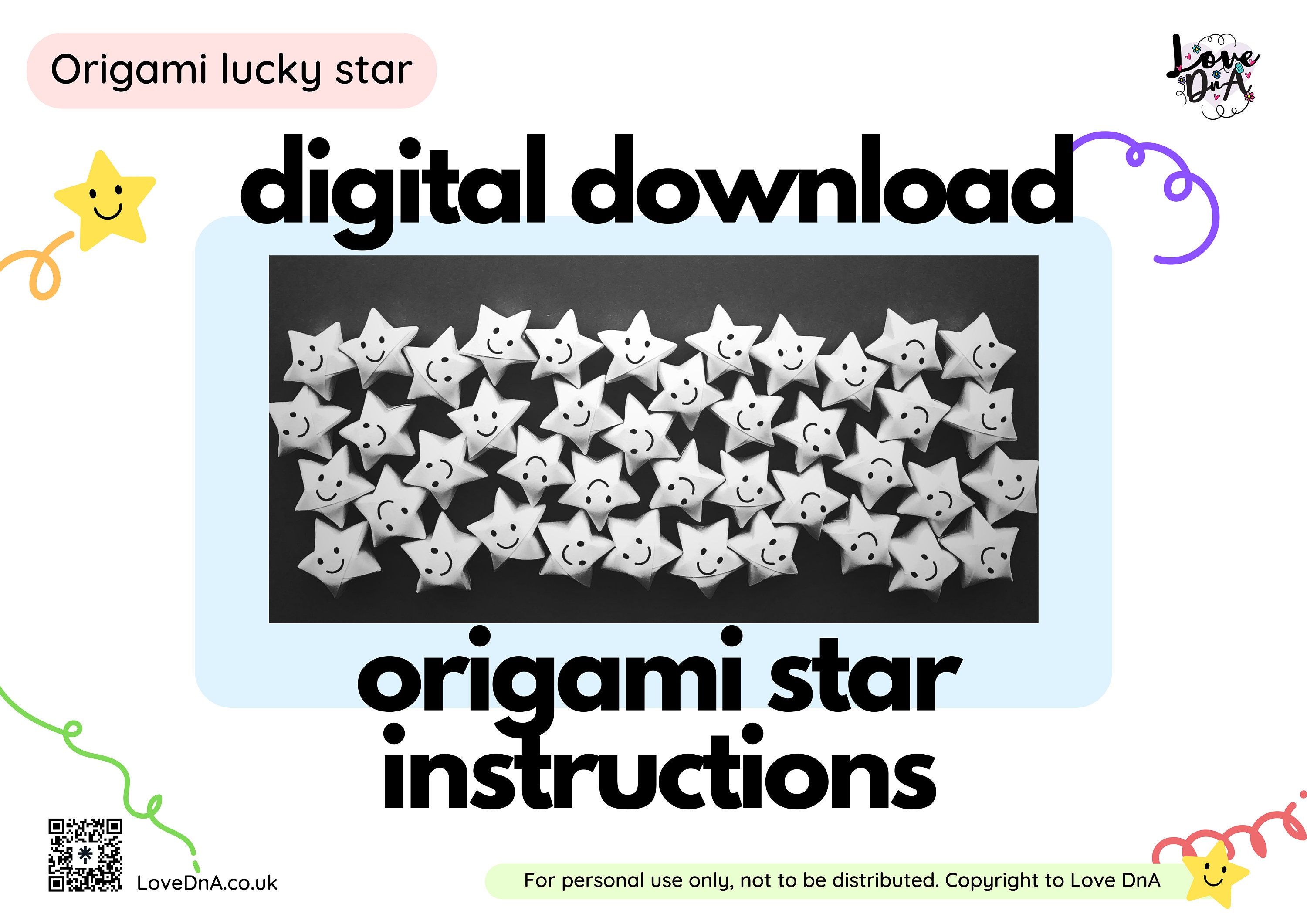 Origami Lucky Star Instructions