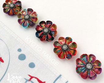 KYOTO Japanese fabric - Best Seller - Eve - Flower - Brooch pin - Origami - Light to wear - Handmade - Gift for her