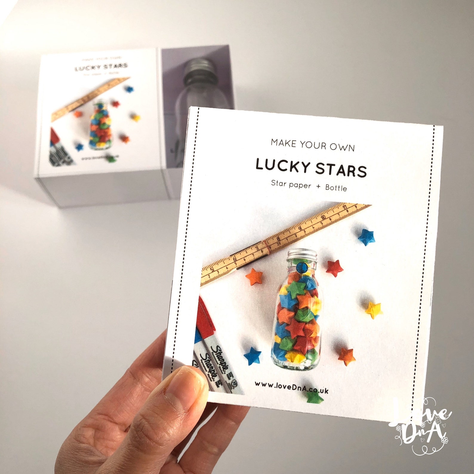 Origami lucky star kit Make your own STARS Bottle to fill | Etsy