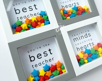 UNIQUE TEACHER'S GIFT | Rainbow lucky stars | Special gift for a teacher, tutor, sports coach