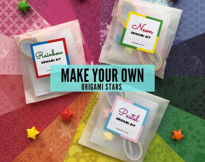 Rainbow Origami Lucky Stars Kit: Mindful Craft Activity - Etsy