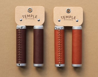 leather bike handlebar grips