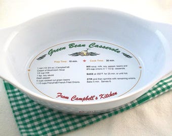 Vintage green bean casserole dish recipe 2005 Campbell's M'm M'm Good French fried onions