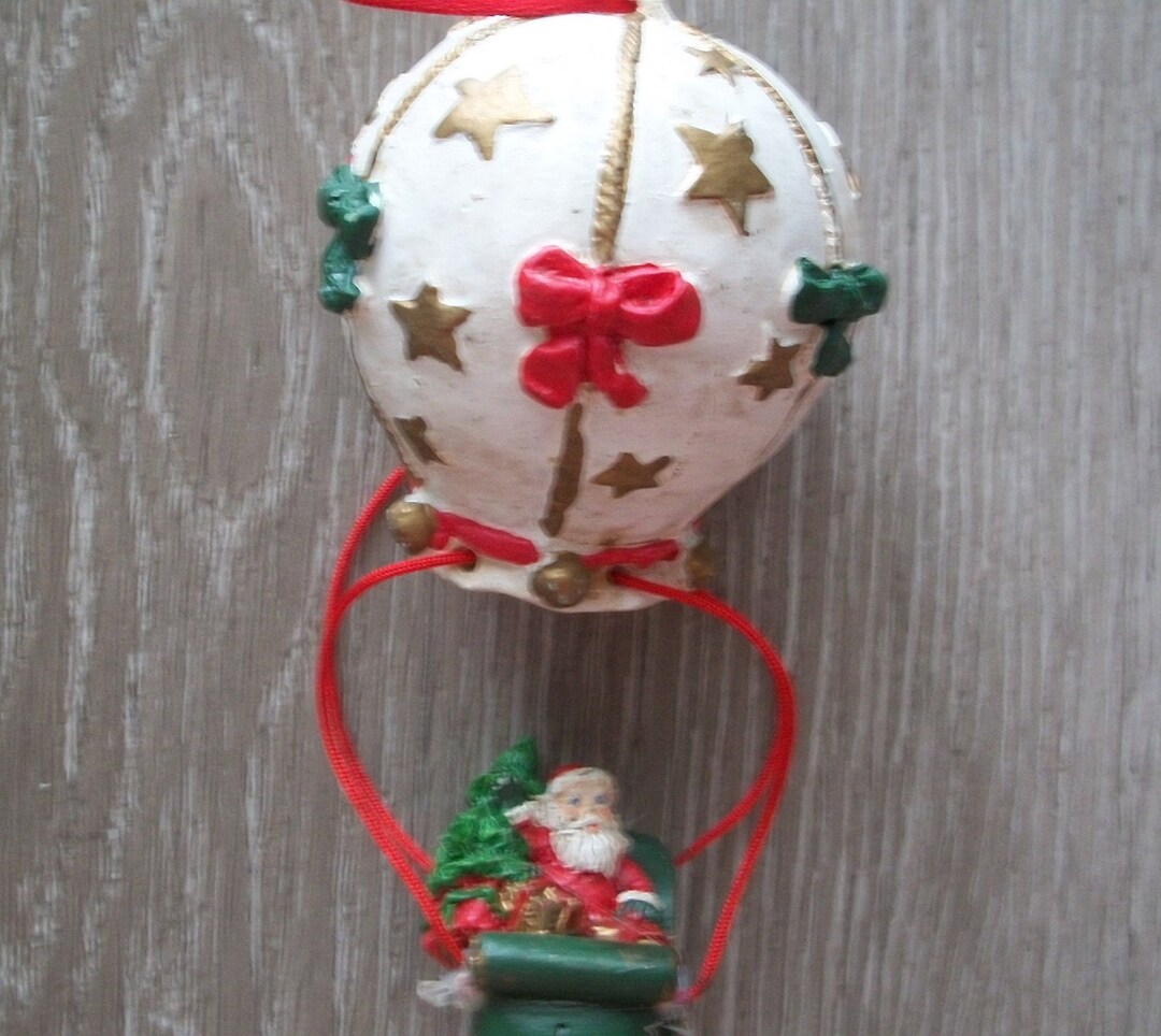 Kurt Adler 5.5 NOBLE GEMS SANTA HOT AIR BALLOON