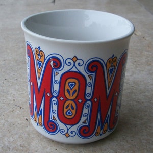 Mom mug, vintage, hippie, Boho, Japan, coffee mug, Mother&#39;s Day
