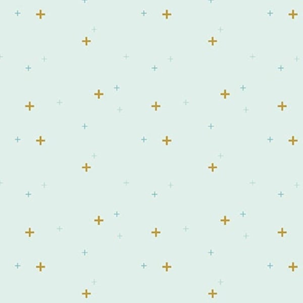 Bleached Mint Blue Sparkle Fabric, Bleached Denim Sparkler Collection by Melissa Mortenson for Riley Blake Designs, Cotton Fabric Yardage