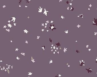 Dancing Blossoms on Violet, Flicker Violet by Casey Cometti for Riley Blake Designs, Quilting Cotton, Fabric Yardage