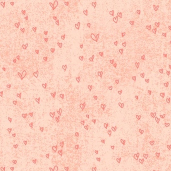 Tiny Hearts on Peach 52803D-4,  Forest Fairies by Katherine Quinn for Windham Fabrics, Quilting Cotton, Fabric Yardage, Baby Quilt Fabric