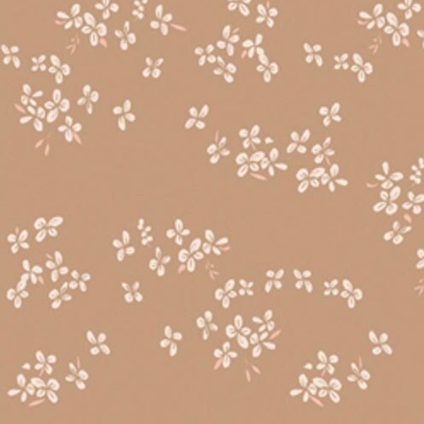 Delicate Faded Gold Floral, Gentle Nostalgia by Elizabeth Chappell for Art Gallery Fabrics, Quilting Cotton, Fabric Yardage