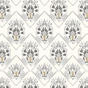 Desert Garden Half Moon Crest Metallic Fabric, Arroyo Sol Early Twilight, Cotton and Steel, Quilting Cotton, Fabric yardage