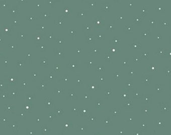 Dark Green Dotted Blender,  Dapple Dot Lodgepole by Riley Blake Designs, Quilting Cotton, Fabric Yardage, Apparel Fabric