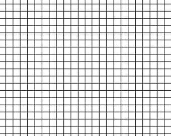 White Grid Fabric, Quiet Riot by Dear Stella, Low Volume Fabric Yardage, Quilting Cotton, Background Fabric