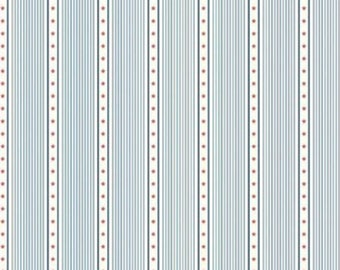 Nautical Stripes Fabric,  Portsmouth Stripes Cloud C12915-CLOUD by Amy Smart for Riley Blake Designs, Quilting Cotton, Fabric Yardage