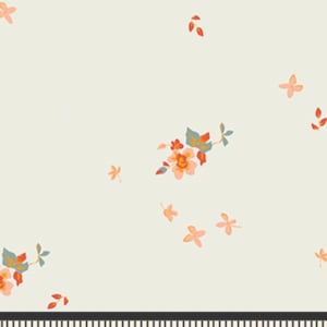 Low Volume Floral, Peach Salmon Blue, Delicate Balance Six, Sharon Holland, Season of Tribute, Art Gallery Fabrics, Quilting Cotton Fabric