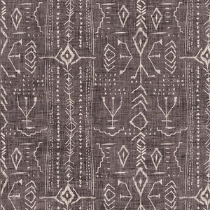 Brown Aztec Markings Stripe, Forest Fable by Esther Fallon Lau for Figo Fabrics,  Quilting Cotton, Fabric Yardage, Baby Quilt Fabric