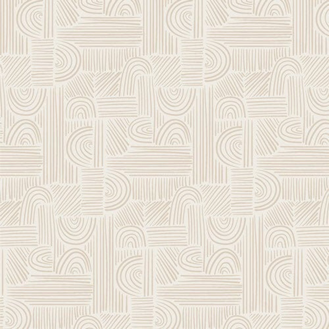 Cream Low Volume Quilting Cotton, Moment of Zen, Soften the Volume, Art