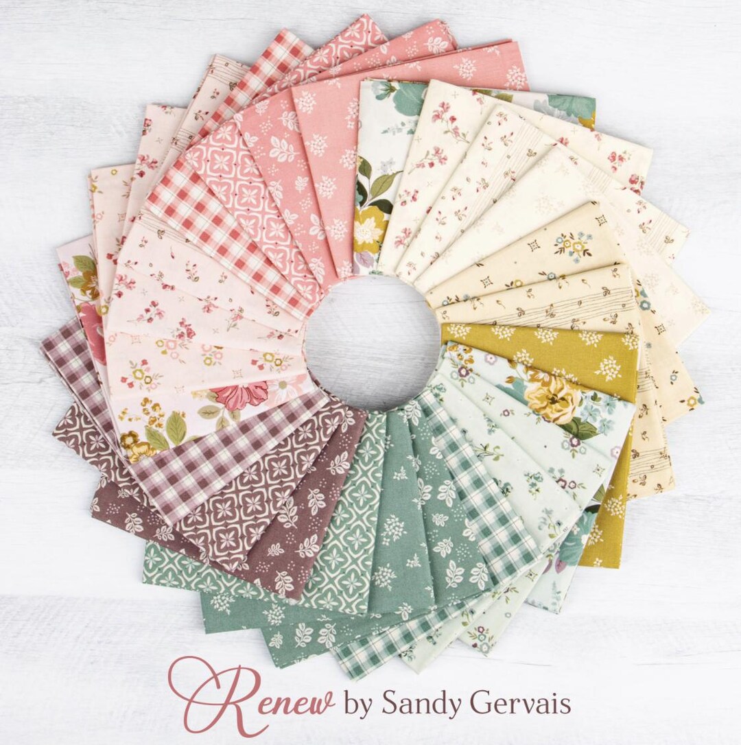 Renew Spring Floral Fat Quarter Bundle by Sandy Gervais for Riley Blake ...