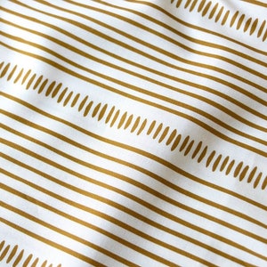 Martha Stripe in Cream, by Andrea Patton for Figo Fabrics, Hand Drawn Stripe, Quilting Cotton Fabric Yardage, Low Volume