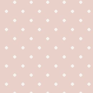 Blush Geometric Fabric, White Crosses on Blush Pink, Positivity Ballerina, Ballerina Fusion, Art Gallery Fabrics, Quilting Cotton Yardage