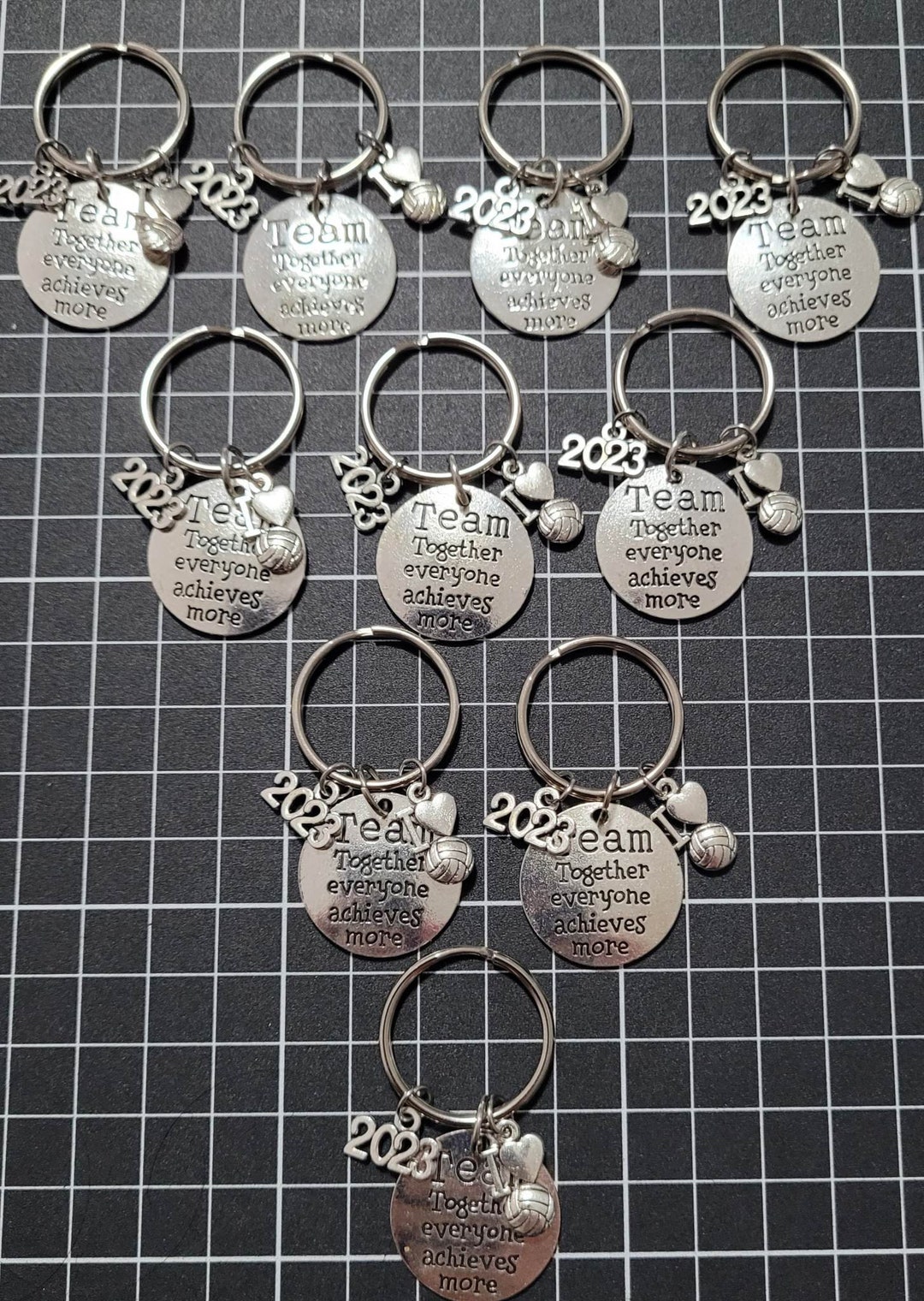 Netball TEAM 2023 Keyrings SET OF 10 Keyring Sports Gift Etsy.de