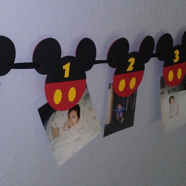 Mickey Mouse photo banner, Mickey Mouse Decoration, Mickey Mouse Party Decorations, Mickey Mouse Banner, Mickey Mouse Birthday Banne