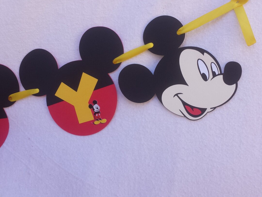 Mickey Mouse Red and Yellow Birthday, Mickey Mouse Birthday Decoration